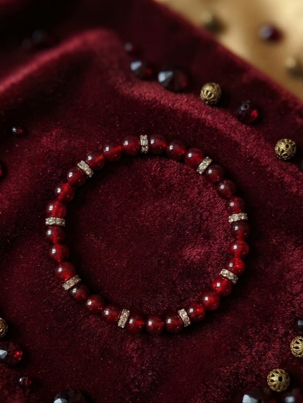 Jade Bracelet With Cubic Zirconia Accents